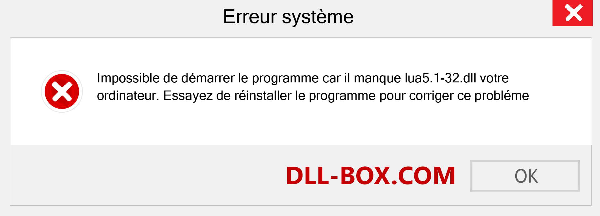 Le fichier lua5.1-32.dll est manquant ?. Télécharger pour Windows 7, 8, 10 - Correction de l'erreur manquante lua5.1-32 dll sur Windows, photos, images